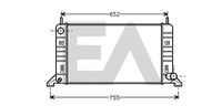 EACLIMA 31R22030 - Radiador, refrigeración del motor