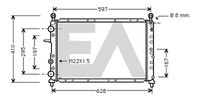 EACLIMA 31R25018 - Radiador, refrigeración del motor