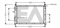 EACLIMA 31R25039 - Radiador, refrigeración del motor