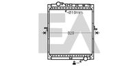 EACLIMA 31R45045 - Radiador, refrigeración del motor