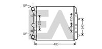 EACLIMA 31R77134 - Radiador, refrigeración del motor