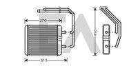 EACLIMA 45C30007 - Radiador de calefacción