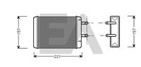 EACLIMA 45C54001 - Radiador de calefacción