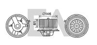 EACLIMA 42A25007 - Motor eléctrico, ventilador habitáculo