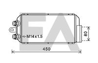 EACLIMA 37G58005 - Radiador de aceite, aceite motor