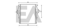 EACLIMA 36A47018 - Radiador de aire de admisión