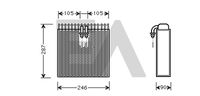 EACLIMA 43B02002 - Evaporador, aire acondicionado