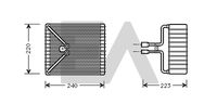 EACLIMA 43B22011 - Evaporador, aire acondicionado