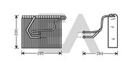 EACLIMA 43B60002 - Evaporador, aire acondicionado