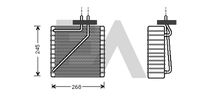 EACLIMA 43B22010 - Evaporador, aire acondicionado