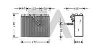 EACLIMA 43B54005 - Evaporador, aire acondicionado