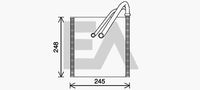 EACLIMA 43B77007 - Evaporador, aire acondicionado