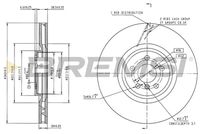 BREMSI CD9025VRD - Disco de freno