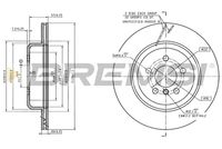 BREMSI CD9042VRD - Disco de freno