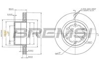 BREMSI CD9104V - Disco de freno