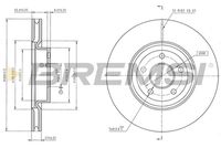 BREMSI CD9106V - Disco de freno