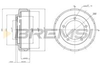 BREMSI CR5647 - Tambor de freno