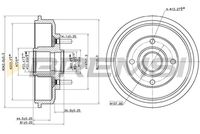 BREMSI CR5654 - Tambor de freno