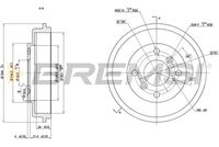 BREMSI CR5686 - Tambor de freno