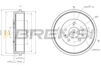 BREMSI CR5704 - Tambor de freno