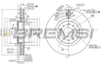 BREMSI CD8776V - Disco de freno