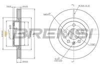 BREMSI CD9036V - Disco de freno