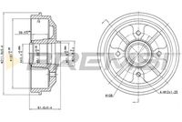 BREMSI CR5467 - Tambor de freno