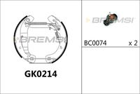 BREMSI GK0214 - Juego de zapatas de frenos
