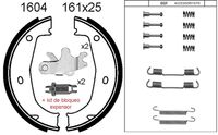 ANDEL A1604KC - Juego de zapatas de frenos, freno de estacionamiento