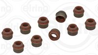 ELRING 730130 - Código de motor: KV<br>Número de piezas necesarias: 10<br>Material: FPM (caucho fluroado)<br>Cantidad de válvulas: 10<br>para OE N°: 195350336378<br>