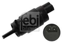 FEBI BILSTEIN 04795 - Tensión [V]: 12<br>Lado de montaje: delante<br>Peso [kg]: 0,08<br>Número de conexiones: 2<br>Artículo complementario / información complementaria 2: para limpia-lava parabrisas<br>Tipo de bomba: Monobomba<br>