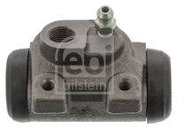 FEBI BILSTEIN 09604 - Frenos: Cilindro de freno con regulador de fuerza incorporado<br>Sistema de frenos: Girling<br>Referencia artículo par: 09604<br>Diámetro del pistón [mm]: 19<br>Lado de montaje: Eje trasero izquierda<br>Peso [kg]: 0,42<br>