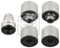 FEBI BILSTEIN 101001 - Espesor [mm]: 20,4<br>Diámetro exterior [mm]: 34<br>Tamaño de rosca interior: M14 x 1,5<br>Calidad/Clase: 10<br>Ancho de llave: 19<br>Perfil cabeza tornillo/tuerca: Hexágono exterior<br>Fijación de las ruedas: Collar plano<br>Material: Acero<br>Superficie: revestido láminas de zinc<br>Lado de montaje: Eje trasero<br>Lado de montaje: Eje delantero<br>Diámetro exterior 2 [mm]: 24<br>Peso [kg]: 0,053<br>para OE N°: 000 990 53 53<br>