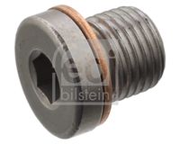 FEBI BILSTEIN 101021 - Lado de montaje: Cabeza cilíndrica<br>Longitud [mm]: 13<br>Diámetro exterior [mm]: 14<br>Tamaño de rosca exterior: M10 x 1<br>Long. de rosca [mm]: 6,5<br>Ancho de llave: 5<br>Perfil cabeza tornillo/tuerca: Hexágono interior<br>Material: Acero<br>Long. tornillo bajo cabeza [mm]: 9,5<br>Artículo complementario / información complementaria 2: con junta tórica<br>Peso [kg]: 0,008<br>