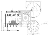 FEBI BILSTEIN 101269 - Fuelle, suspensión neumática