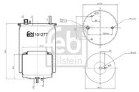 FEBI BILSTEIN 101277 - Fuelle, suspensión neumática