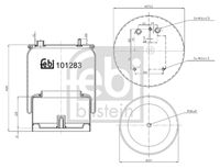 FEBI BILSTEIN 101283 - Fuelle, suspensión neumática