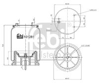 FEBI BILSTEIN 101281 - Fuelle, suspensión neumática