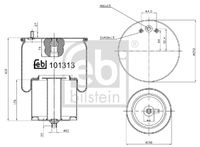 FEBI BILSTEIN 101313 - Fuelle, suspensión neumática