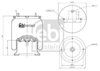 FEBI BILSTEIN 101347 - Fuelle, suspensión neumática