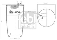 FEBI BILSTEIN 101348 - Fuelle, suspensión neumática