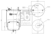 FEBI BILSTEIN 101357 - Fuelle, suspensión neumática