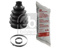 FEBI BILSTEIN 101870 - Lado de montaje: lado de engranaje<br>Lado de montaje: Eje delantero<br>Tipo de articulación: Junta trípode<br>Longitud [mm]: 93<br>Material: Termoplástico<br>Diám. int. 1 [mm]: 36<br>Peso [kg]: 0,272<br>Diám. int. 2[mm]: 71<br>