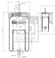 FEBI BILSTEIN 102377 - Fuelle, suspensión neumática