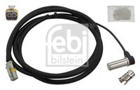 FEBI BILSTEIN 102457 - Referencia artículo par: 102457<br>Longitud [mm]: 2200<br>Número de conexiones: 2<br>Resistencia [Ohm]: 1800<br>Lado de montaje: Eje trasero, derecha<br>Lado de montaje: Eje delantero, derecha<br>Longitud de cable [mm]: 2140<br>Peso [kg]: 0,130<br>Artículo complementario/Información complementaria: con casquillo<br>Artículo complementario/Información complementaria: con grasa<br>