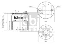 FEBI BILSTEIN 102511 - Fuelle, suspensión neumática