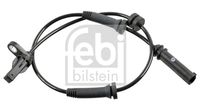 FEBI BILSTEIN 103200 - Lado de montaje: Eje delantero<br>Tipo de sensor: Hall<br>corresponde al color de la pieza original: negro<br>Número de enchufes de contacto: 2<br>Artículo complementario / información complementaria 2: con cable<br>Longitud de cable [mm]: 585<br>