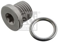 FEBI BILSTEIN 103349 - Código de motor: CGKA<br>Longitud [mm]: 15,3<br>Diámetro exterior [mm]: 19<br>Tamaño de rosca exterior: M14 x 1,5<br>Long. de rosca [mm]: 9<br>Calidad/Clase: 4.8<br>Ancho de llave: T45<br>Perfil cabeza tornillo/tuerca: Torx interior<br>Material: Acero<br>Superficie: Revestido con Zn-Ni<br>Long. tornillo bajo cabeza [mm]: 12<br>Peso [kg]: 0,022<br>Artículo complementario / información complementaria 2: con junta tórica<br>