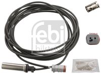 FEBI BILSTEIN 103765 - Referencia artículo par: 103765<br>Longitud [mm]: 3980<br>Número de conexiones: 2<br>Resistencia [Ohm]: 1150<br>Lado de montaje: Eje trasero izquierda<br>Longitud de cable [mm]: 3910<br>Peso [kg]: 0,152<br>Artículo complementario/Información complementaria: con casquillo<br>Artículo complementario/Información complementaria: con grasa<br>