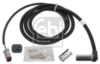 FEBI BILSTEIN 103766 - Lado de montaje: Eje trasero<br>Tipo de sensor: inductivo<br>Longitud de cable [mm]: 2054<br>Número de enchufes de contacto: 2<br>